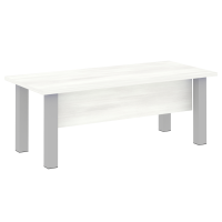 Стол руководителя прямой (опоры серые) Yalta LT.D-20.1 снежная патина